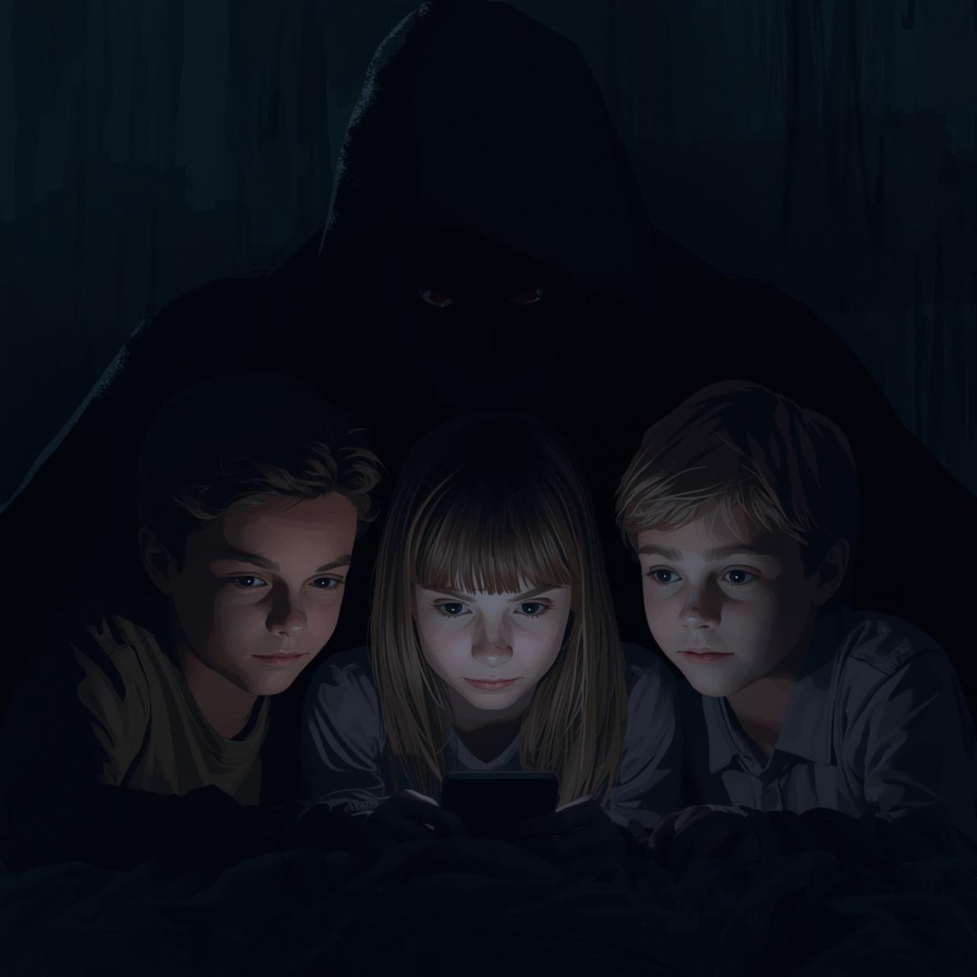 Mediennutzung durch Kinder (Bild KI generiert)